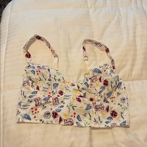 Floral Patterned Bralette